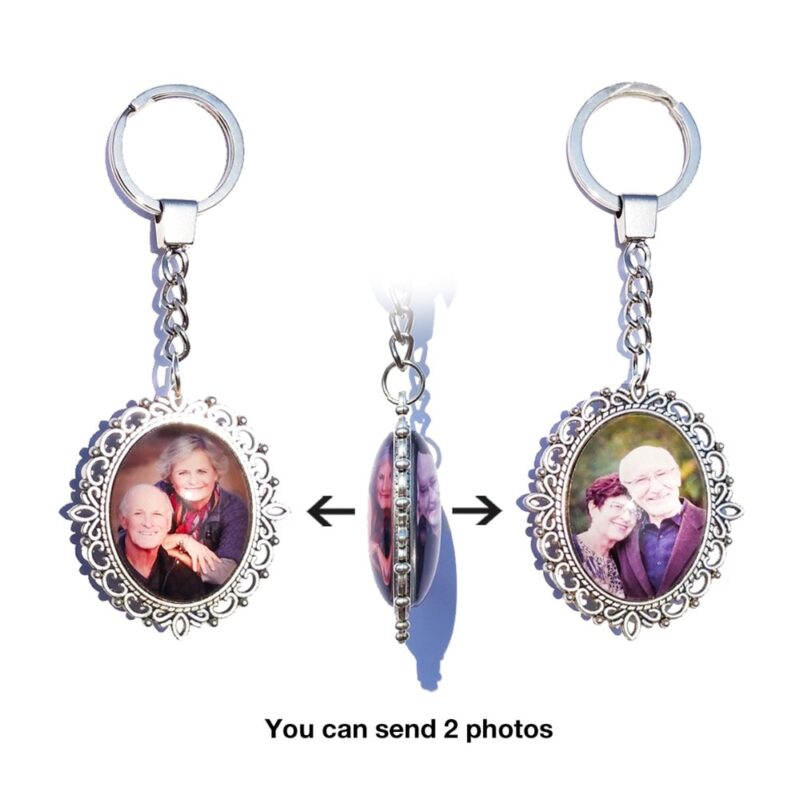 Custom Keychain Photo Key Chains Non-faded Customized Key Ring Photo of Your Baby Child Mom Dad Family Loved One Gift