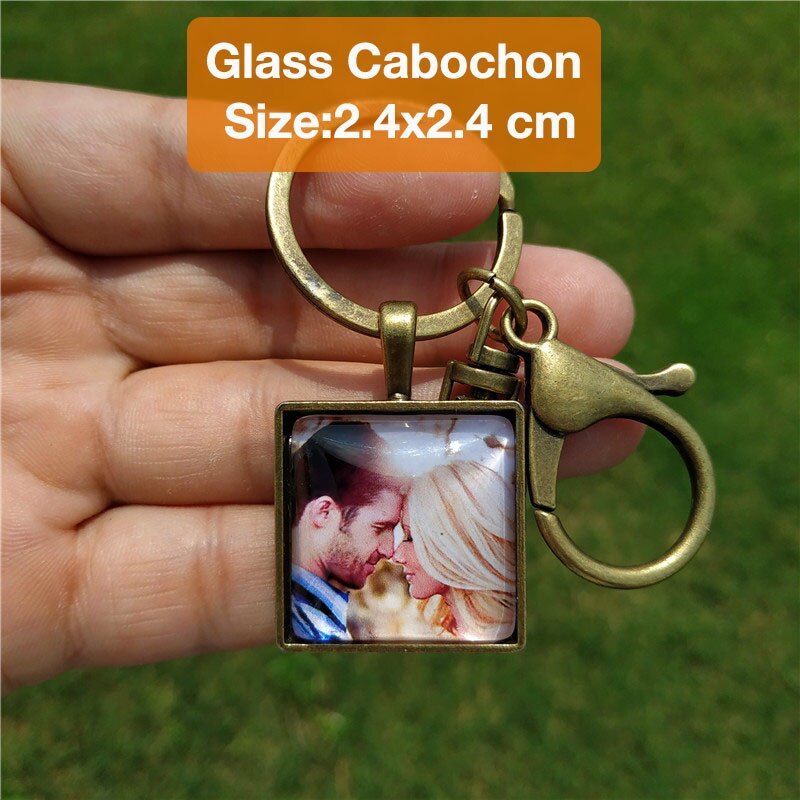 Custom Keychain Photo Key Chains Non-faded Customized Key Ring Photo of Your Baby Child Mom Dad Family Loved One Gift