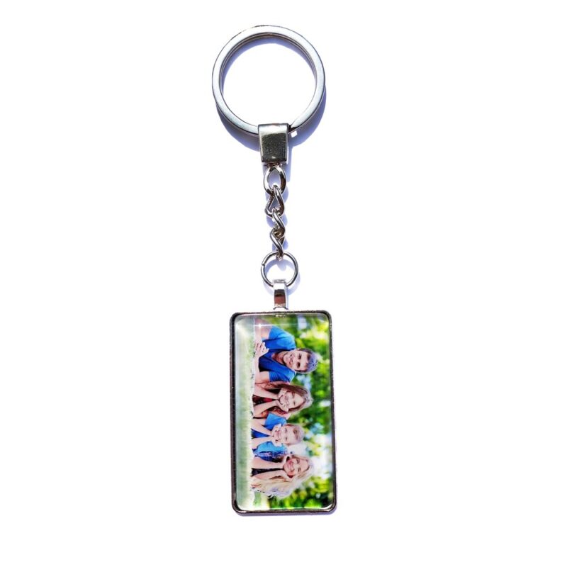 Custom Keychain Photo Key Chains Non-faded Customized Key Ring Photo of Your Baby Child Mom Dad Family Loved One Gift