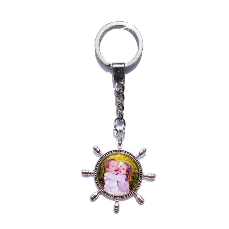 Custom Keychain Photo Key Chains Non-faded Customized Key Ring Photo of Your Baby Child Mom Dad Family Loved One Gift