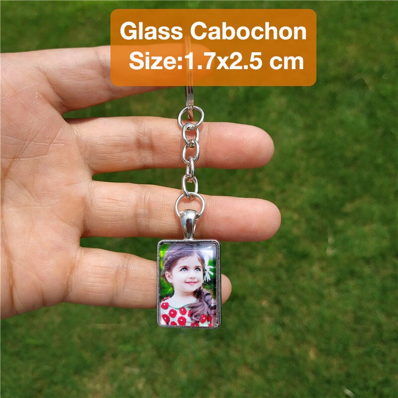 Custom Keychain Photo Key Chains Non-faded Customized Key Ring Photo of Your Baby Child Mom Dad Family Loved One Gift