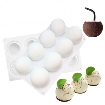 Silicone Chocolate Mold Silicon Ball Cake Moulds 3D Half Sphere Candy