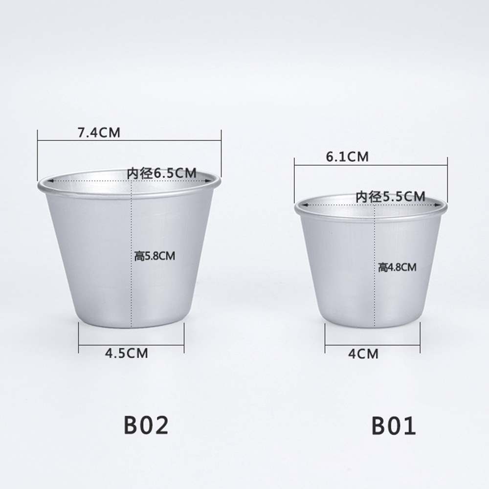 5pcs/lot optional size pastry pudding mold Decorating tool baking cups metal aluminum baking form mould,