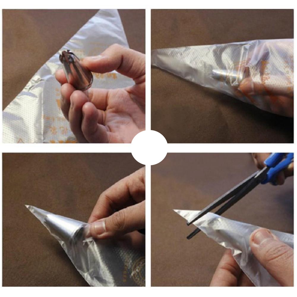 Thickened Disposable Cream Cake Icing Piping Decorating Bags and Pastry Bags Pastry Bags of 100 Pieces Baking Bare Tools