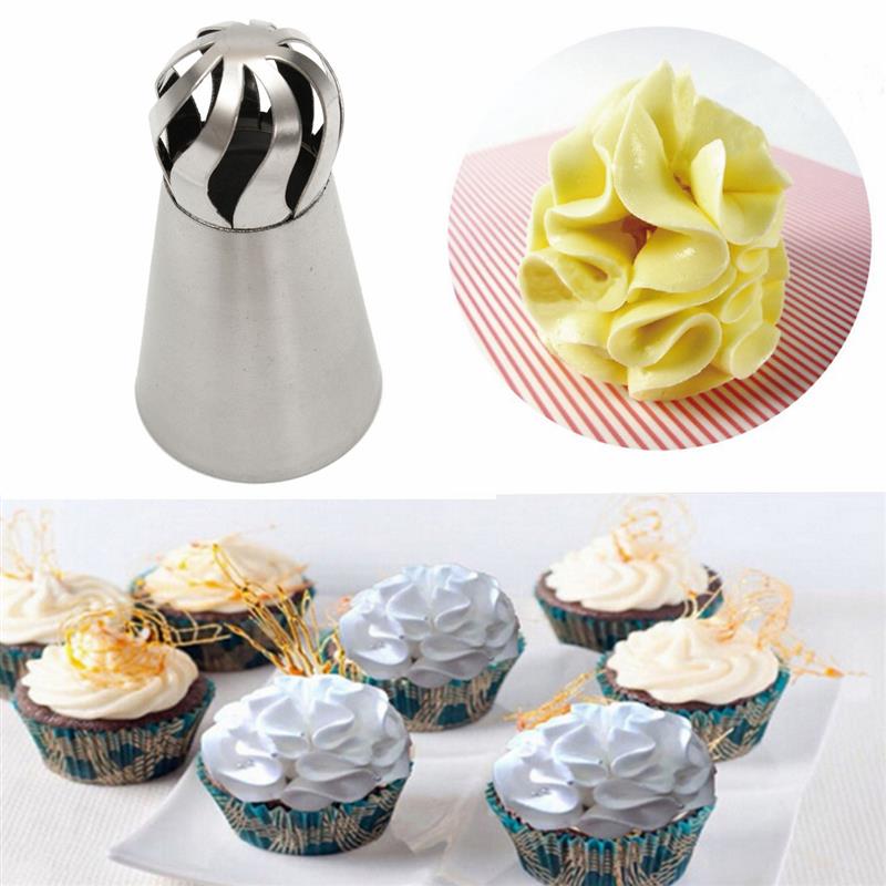 Sphere Ball Shape Stainless Steel Nozzle Cake Sugarcraft Icing Piping Nozzles Fondant Pastry Decorating Tips Kitchen Baking Tool
