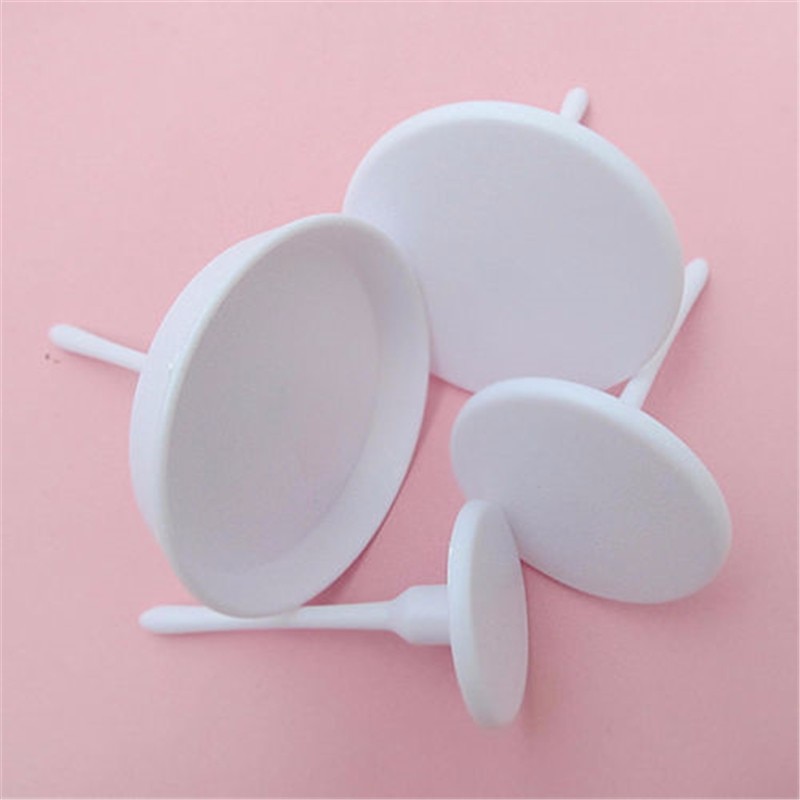 4PCS Sugarcraft Cupcake Cake Stand Icing Cream Flower Decorating Nail Set Tool