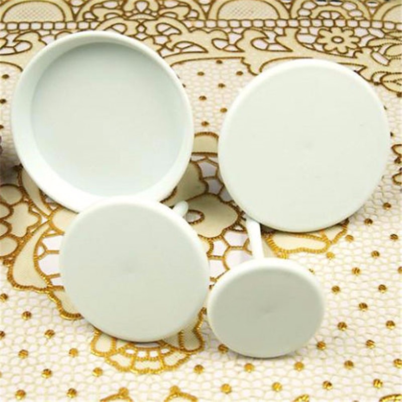 4PCS Sugarcraft Cupcake Cake Stand Icing Cream Flower Decorating Nail Set Tool