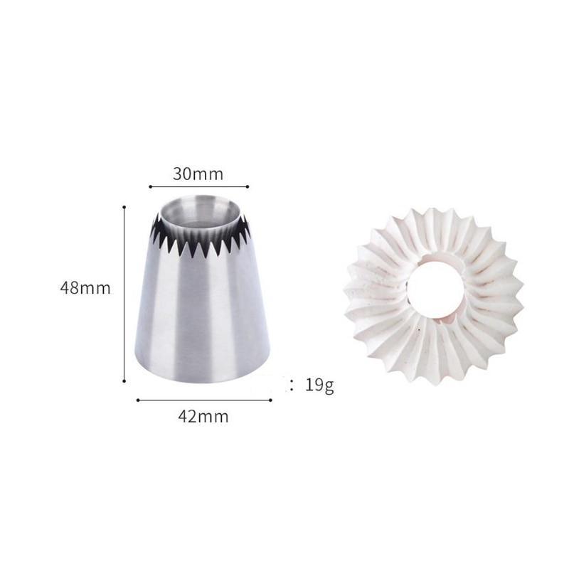 Stainless steel Sultan Ring Cookies Mold Piping Nozzles Russian Nozzles Icing Piping Nozzles Set cake decorating cake tools
