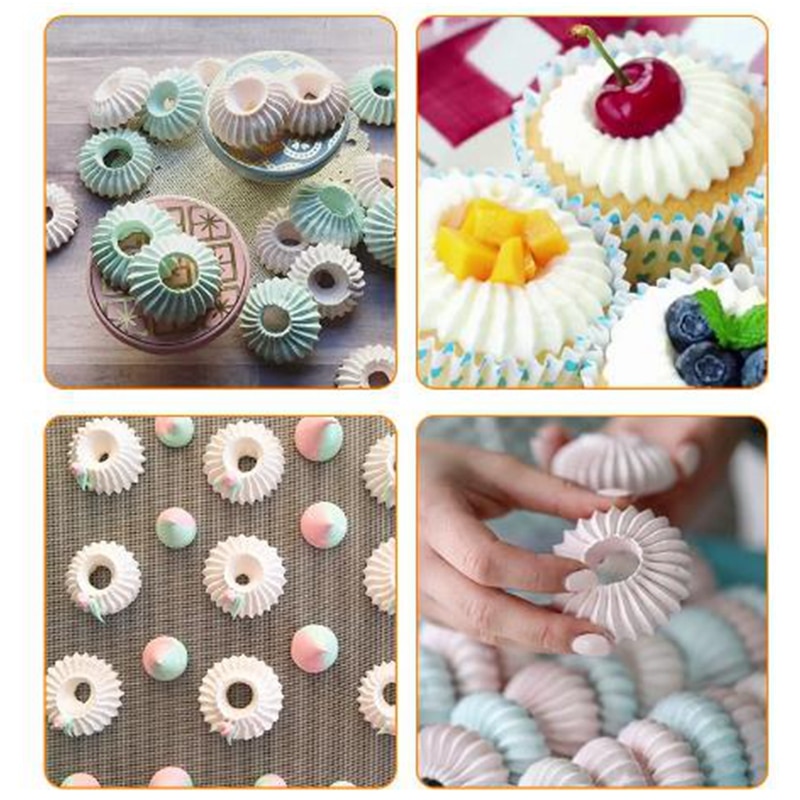Stainless steel Sultan Ring Cookies Mold Piping Nozzles Russian Nozzles Icing Piping Nozzles Set cake decorating cake tools