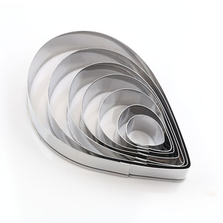 Stainless Steel Mold 7pcs/set Rose Petal Cookie Cutter Pastry Mould Sugarcraft Cake Decorating Tool