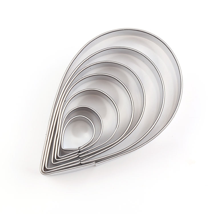 Stainless Steel Mold 7pcs/set Rose Petal Cookie Cutter Pastry Mould Sugarcraft Cake Decorating Tool