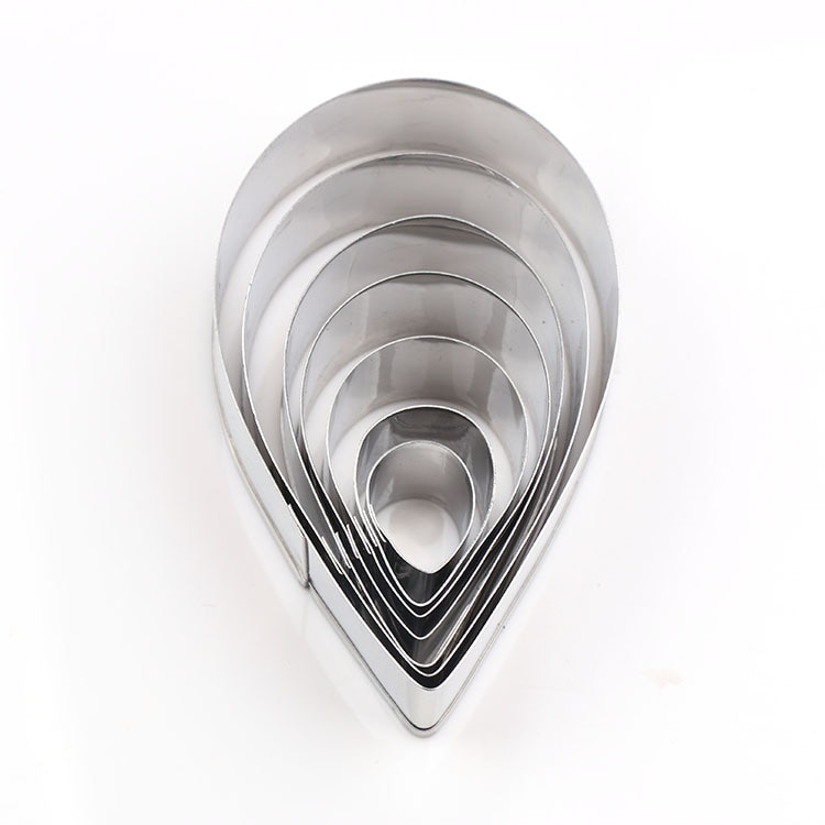 Stainless Steel Mold 7pcs/set Rose Petal Cookie Cutter Pastry Mould Sugarcraft Cake Decorating Tool