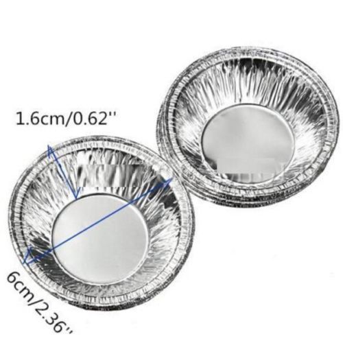 100PCs Disposable Aluminum Foil Baking Cups Egg Tart Pan Cupcake Case Tar Cake Mold 100PCs Disposable Aluminum Foil Baking Cups Egg Tart Pan Cupcake Case Tar Cake Mold