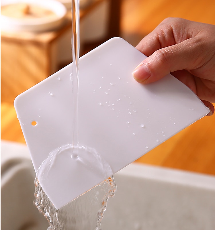 White Cutter Baking Tools Dough Cutter Cake Smoother Cake Scrapers Multifunction PP Blade Kitchen G White Ustensiles Patisserie