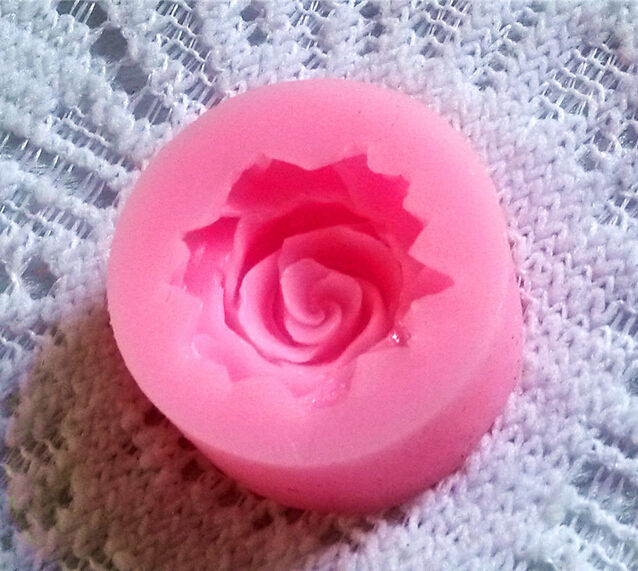 3.6*1.6cm Small Silicone Mold Rose Flower Mold Chocolate Candy Resin Clay Crafts Molds Sugarcraft Fondant Cake Decorating Tools