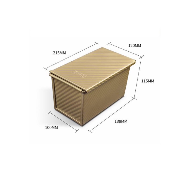 Toast Mould 450 G Nonstick Aluminium Alloy Box With Lid Bread Loaf Pan Cake Bake Mold cozinha Cake Tools