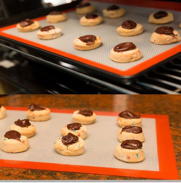 Fiber glass pad Baking Mat Baking Tools Non-Stick Heat Resistant Durable Silicon Liner for Bake Pans