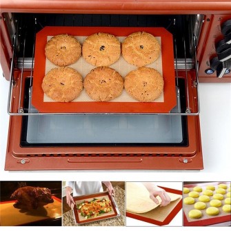 Fiber glass pad Baking Mat  Baking Tools Non-Stick Heat Resistant Durable Silicon Liner for Bake Pans