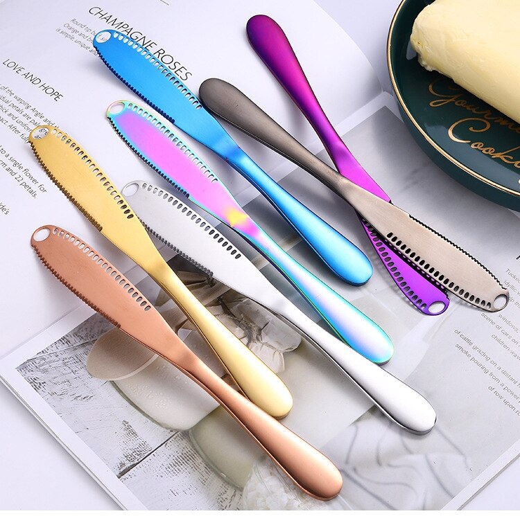 Stainless Steel Butter Knife Cheese Dessert Jam Spreaders Cream Knifes Utensil Cutlery Dessert Tools for Toast Breakfast Tool Stainless Steel Butter Knife Cheese Dessert Jam Spreaders Cream Knifes Utensil Cutlery Dessert Tools for Toast Breakfast Tool