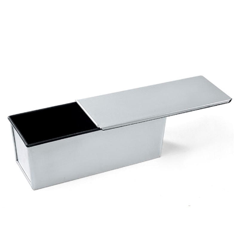 Aluminum alloy black non-stick coating Toast boxes Bread Loaf Pan cake mold baking tool with lid 250g/450g/600g/750g/900g/1000g