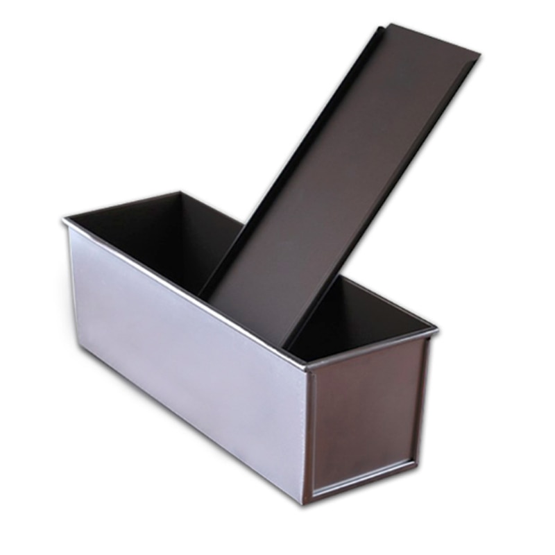 Aluminum alloy black non-stick coating Toast boxes Bread Loaf Pan cake mold baking tool with lid 250g/450g/600g/750g/900g/1000g