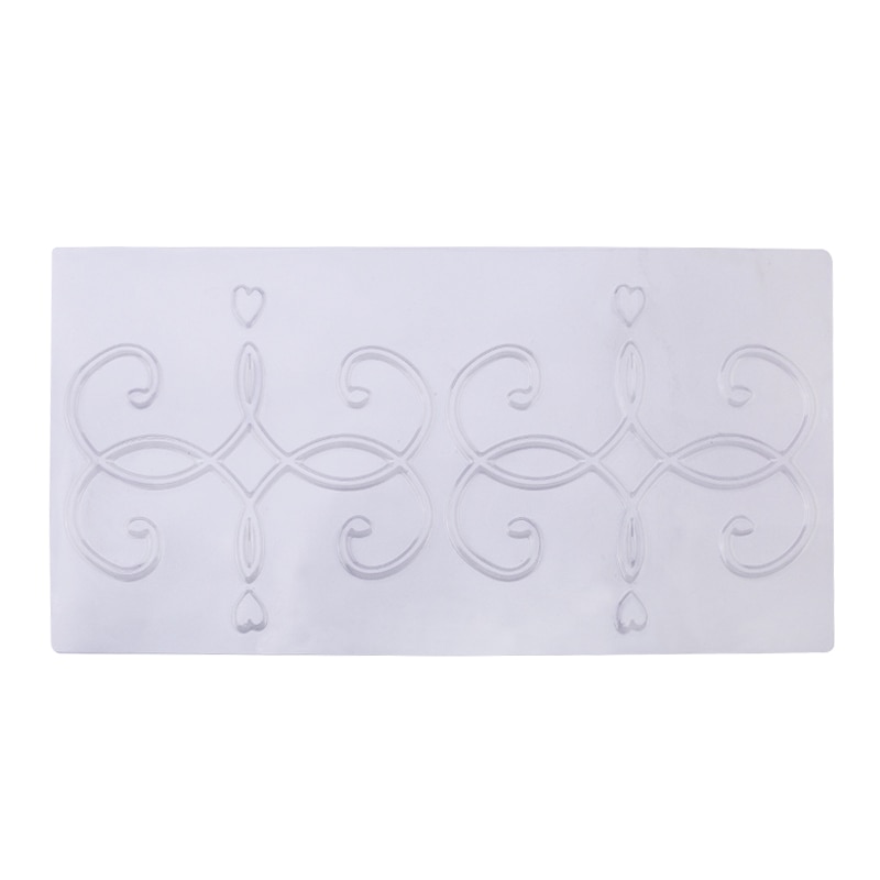 Grid Transparent Texture Mat Fondant Cake Plaid Embossed Baking Texture Decoration Mold Cake Tools 4pcs/Set