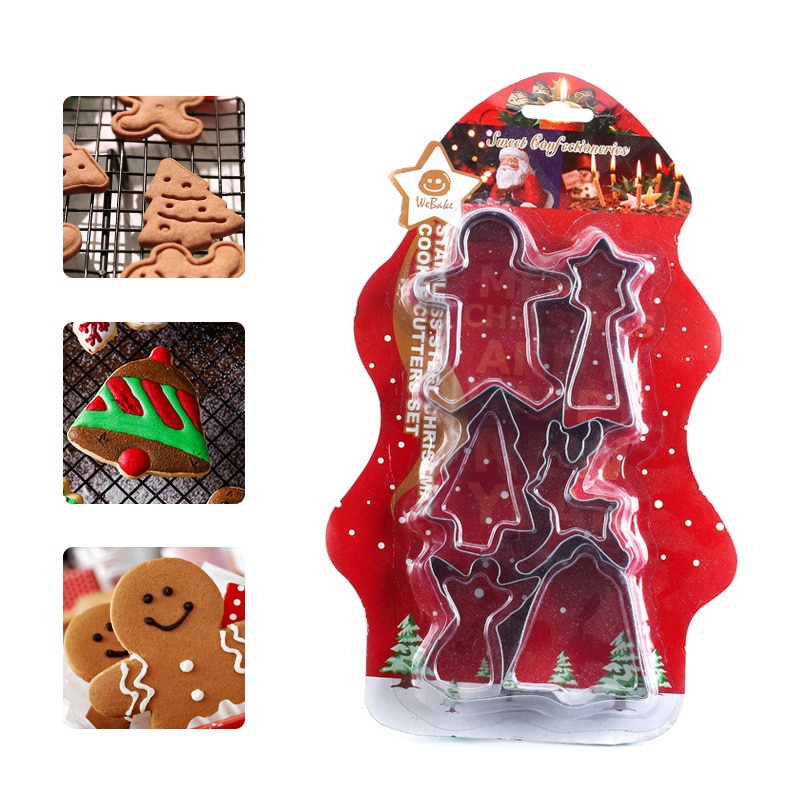 Cookie Cutter Tools Biscuit Mold Pastry Cake Forms Gingerbread House Christmas Baking Decorating Cutter Molds Tools 6pcs/set Cookie Cutter Tools Biscuit Mold Pastry Cake Forms Gingerbread House Christmas Baking Decorating Cutter Molds Tools 6pcs/set
