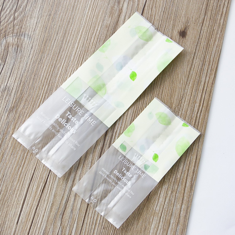 50pcs Wedding Candy Cookie Gift Bag Self Stand Holder Cupcake Biscuit Hand Made DIY Christmas Plastic Packaging Bags