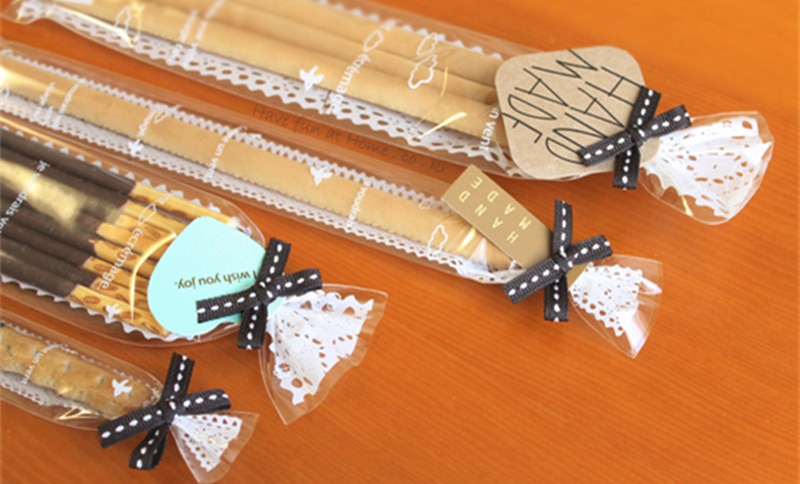 100pcs Finger Biscuit Cookie Bags White Lace Long Plastic Gift DIY Kraft Card Packaging Cupcake Self Adhesive Bag 100pcs Finger Biscuit Cookie Bags White Lace Long Plastic Gift DIY Kraft Card Packaging Cupcake Self Adhesive Bag