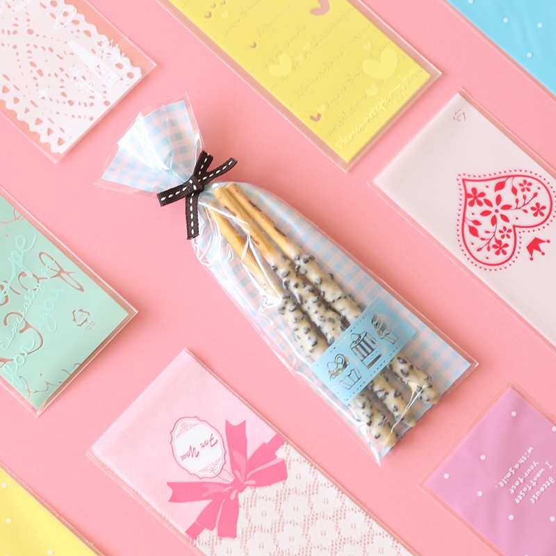 100pcs Finger Biscuit Cookie Bags White Lace Long Plastic Gift DIY Kraft Card Packaging Cupcake Self Adhesive Bag 100pcs Finger Biscuit Cookie Bags White Lace Long Plastic Gift DIY Kraft Card Packaging Cupcake Self Adhesive Bag
