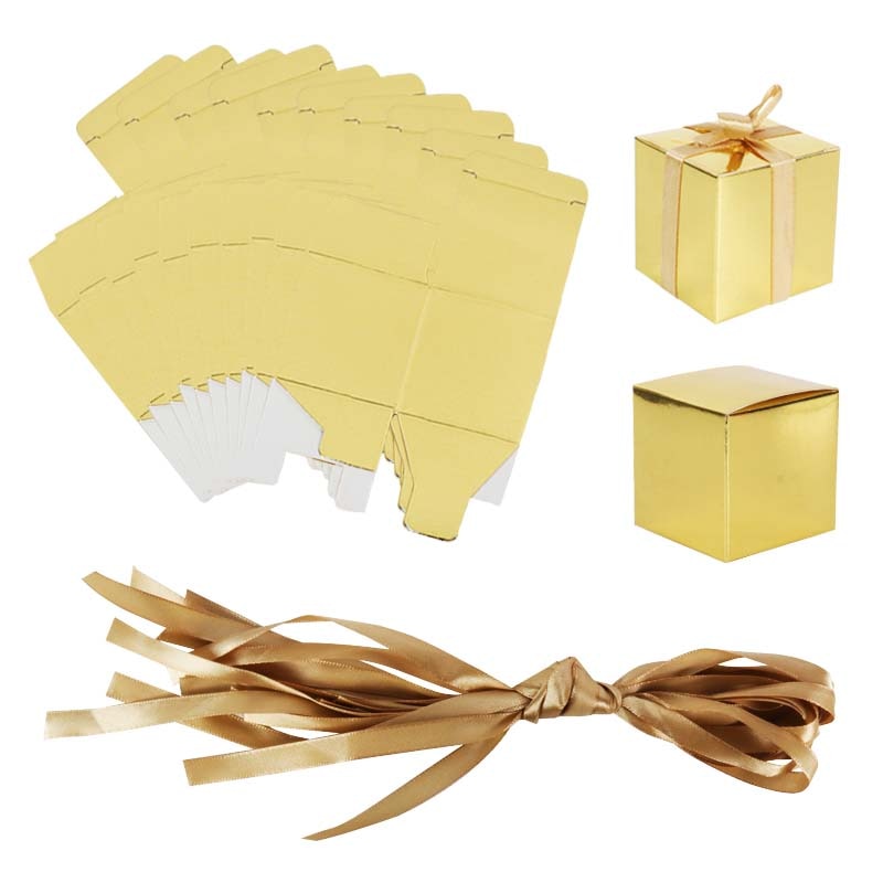 Wedding Decoration Small Gift Box Bulk Candy Boxes with Ribbons Gold Striped Box Party Favors Baby Shower Birthday Supplies Wedding Decoration Small Gift Box Bulk Candy Boxes with Ribbons Gold Striped Box Party Favors Baby Shower Birthday Supplies