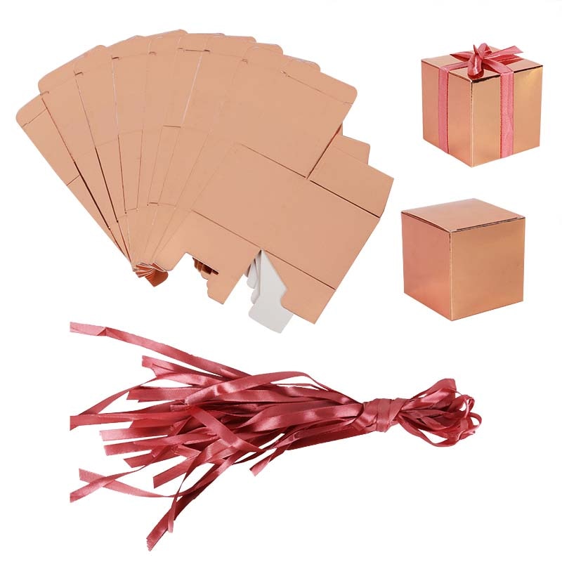 Wedding Decoration Small Gift Box Bulk Candy Boxes with Ribbons Gold Striped Box Party Favors Baby Shower Birthday Supplies Wedding Decoration Small Gift Box Bulk Candy Boxes with Ribbons Gold Striped Box Party Favors Baby Shower Birthday Supplies