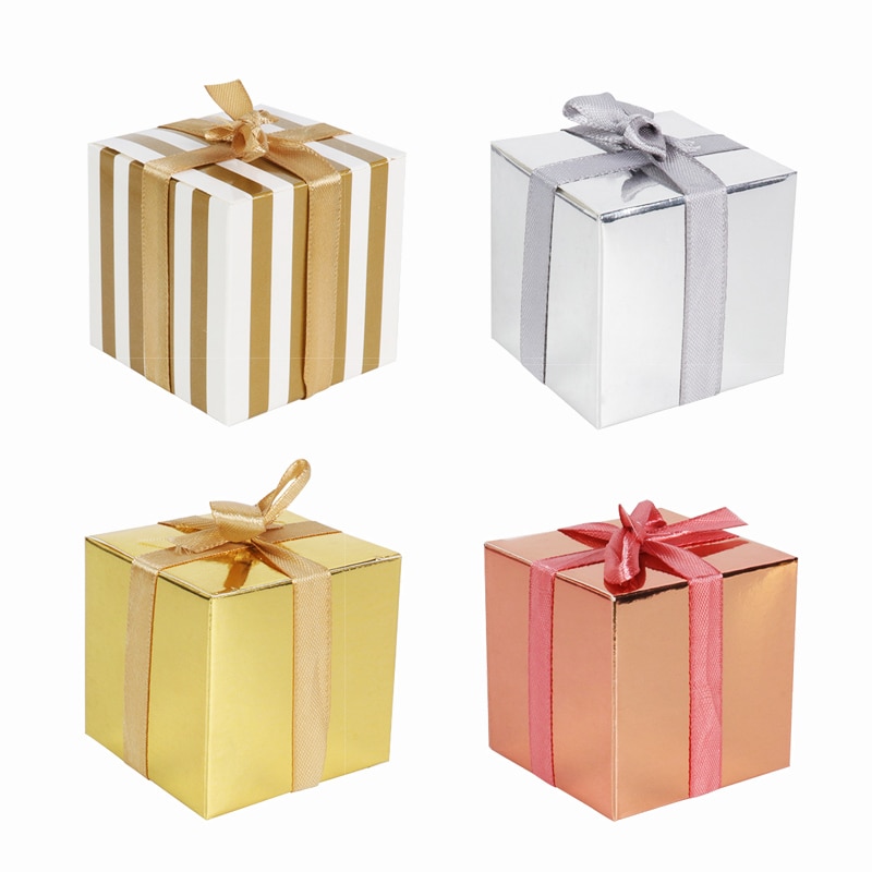20pcs Party Supplies Gift Box Solid Color Rose Gold baby shower Candy Box Paper Boxes Packing Cookie Bags kids birthday decor 20pcs Party Supplies Gift Box Solid Color Rose Gold baby shower Candy Box Paper Boxes Packing Cookie Bags kids birthday decor