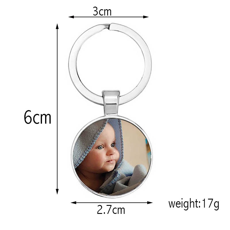 Personalized Double-Sided Pendant Baby'S Custom Keychain Photo Parents Love A Gift For Family Member Personalized Double-Sided Pendant Baby'S Custom Keychain Photo Parents Love A Gift For Family Member