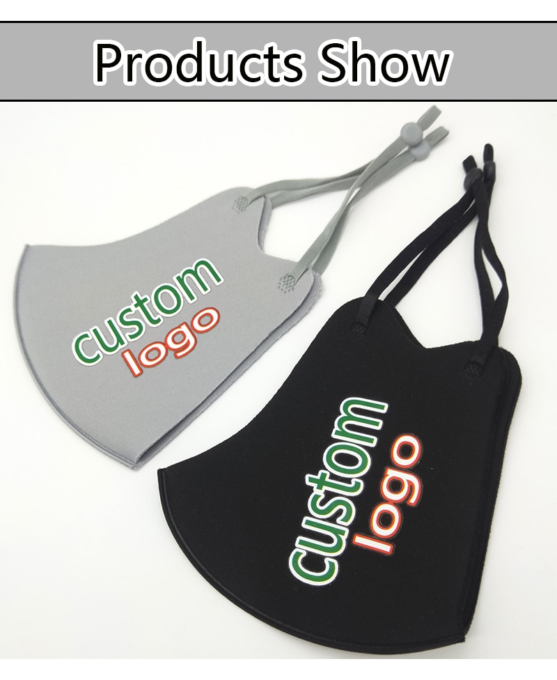 Custom Masks Adult Printing Picture Logo Free Design Scheme Corporate Gifts For Customers Adjustable Rope Size