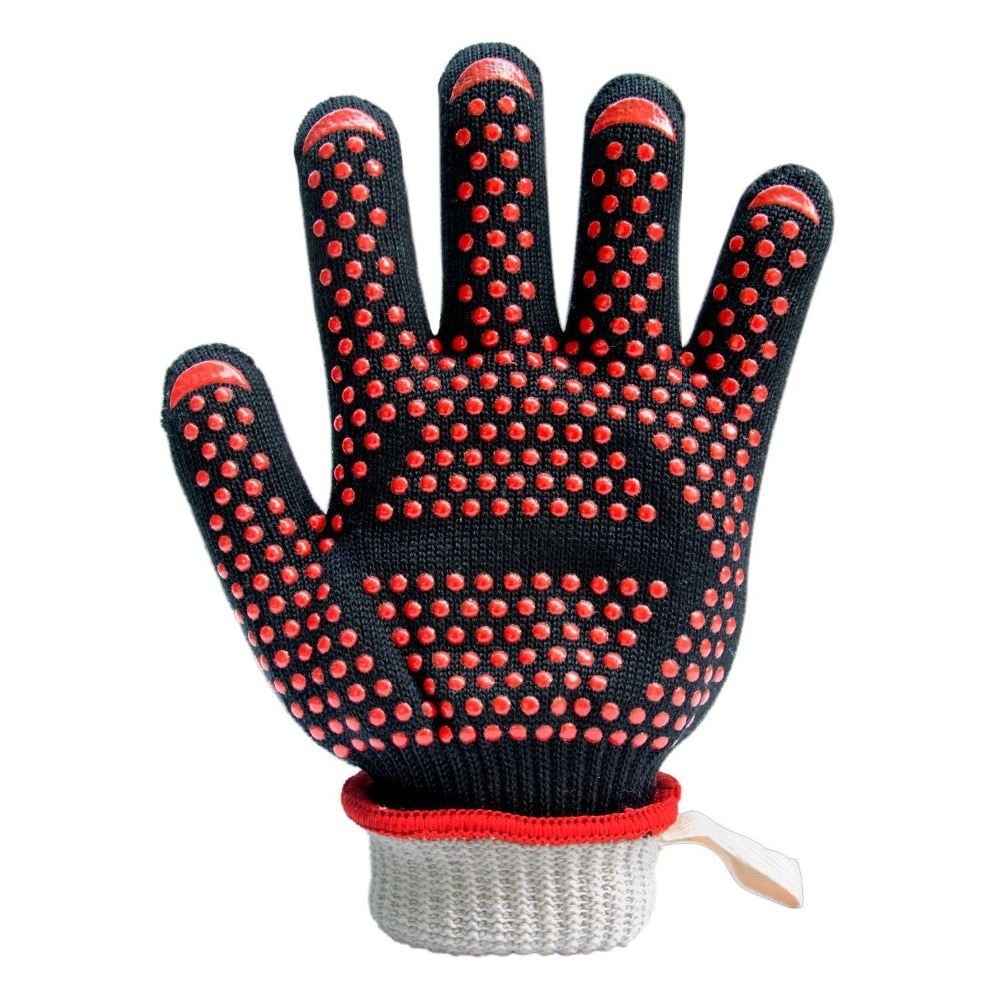 BBQ Glove 300-500 Centigrade Extreme Heat Resistant Silicone Microwave kitchen Gloves Cooking Grill Oven Mitts Gloves