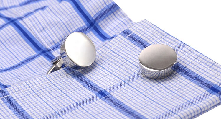 Engraving Logo Cufflinks for Mens Shirt Special Gift Cuff Buttons High quality Blank Silver Color Cuff Links Brand