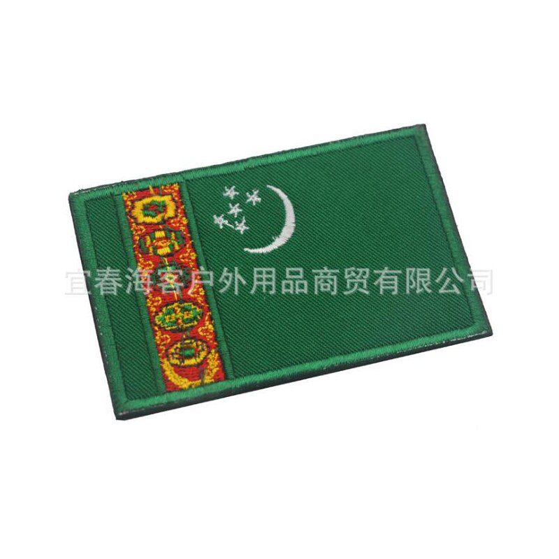 1pc 3D Embroidery Patch Mongolia Georgia Jordan Lebanon Palestine Flag Badge Armor Morale Cap Denim Jacket Backpack Hat Icon