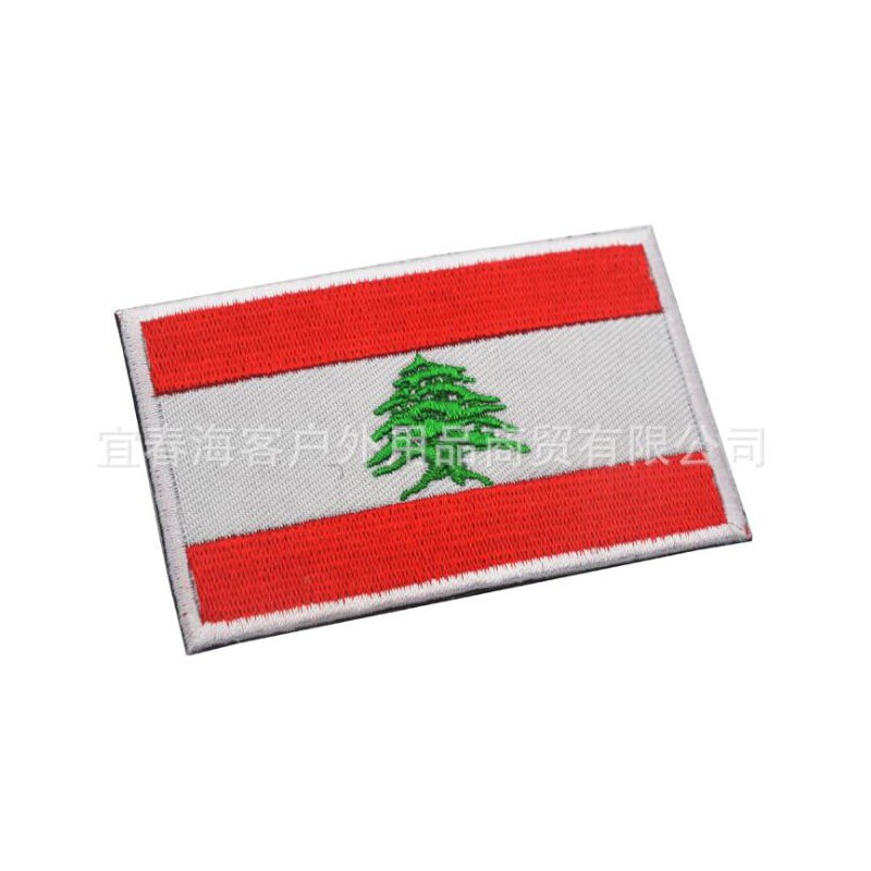 1pc 3D Embroidery Patch Mongolia Georgia Jordan Lebanon Palestine Flag Badge Armor Morale Cap Denim Jacket Backpack Hat Icon