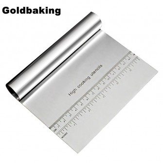 Cake tools stainless steel scraper cutters rice rolls dough scraper 150*120mm