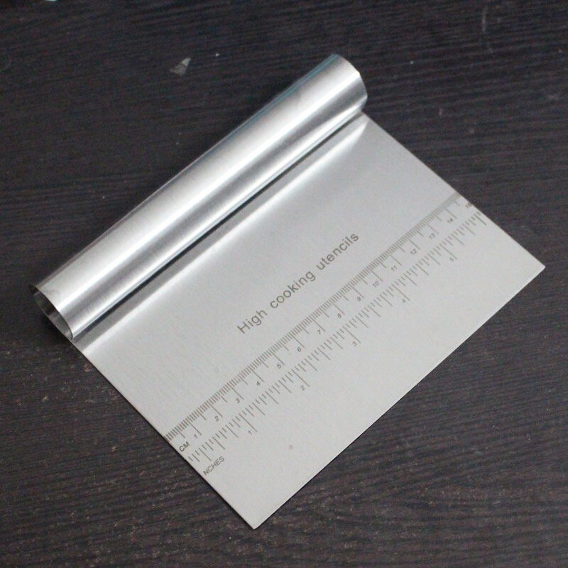 Cake tools stainless steel scraper cutters rice rolls dough scraper 150*120mm
