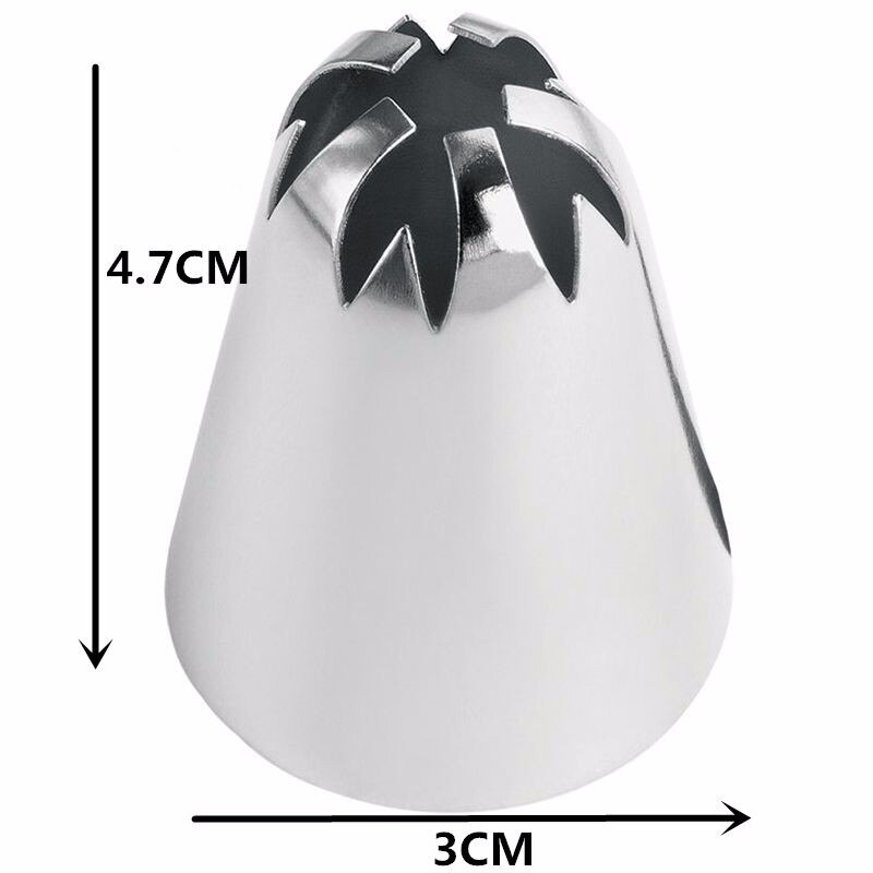 8 Pieces Cake Decorating Tools Set 7 Piece Large Flower Cake Piping Tips 1 Pastry Bag