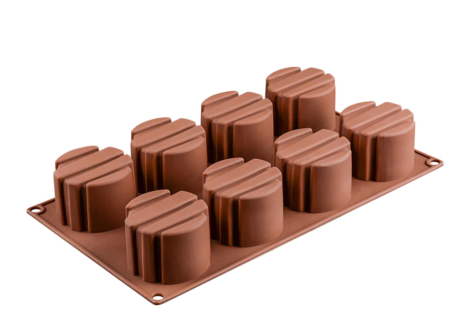 Forma De Chocolate Silicone Mold Chocolate Mould 3d Cake  Decorating Tools Stripe Personality Shape Dessert Bakeware