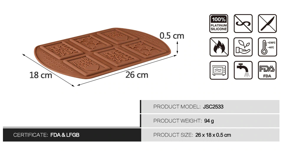 Silicone Chocolate Mould for DIY Cake Decorating Homemade French Desserts Bakeware Tools