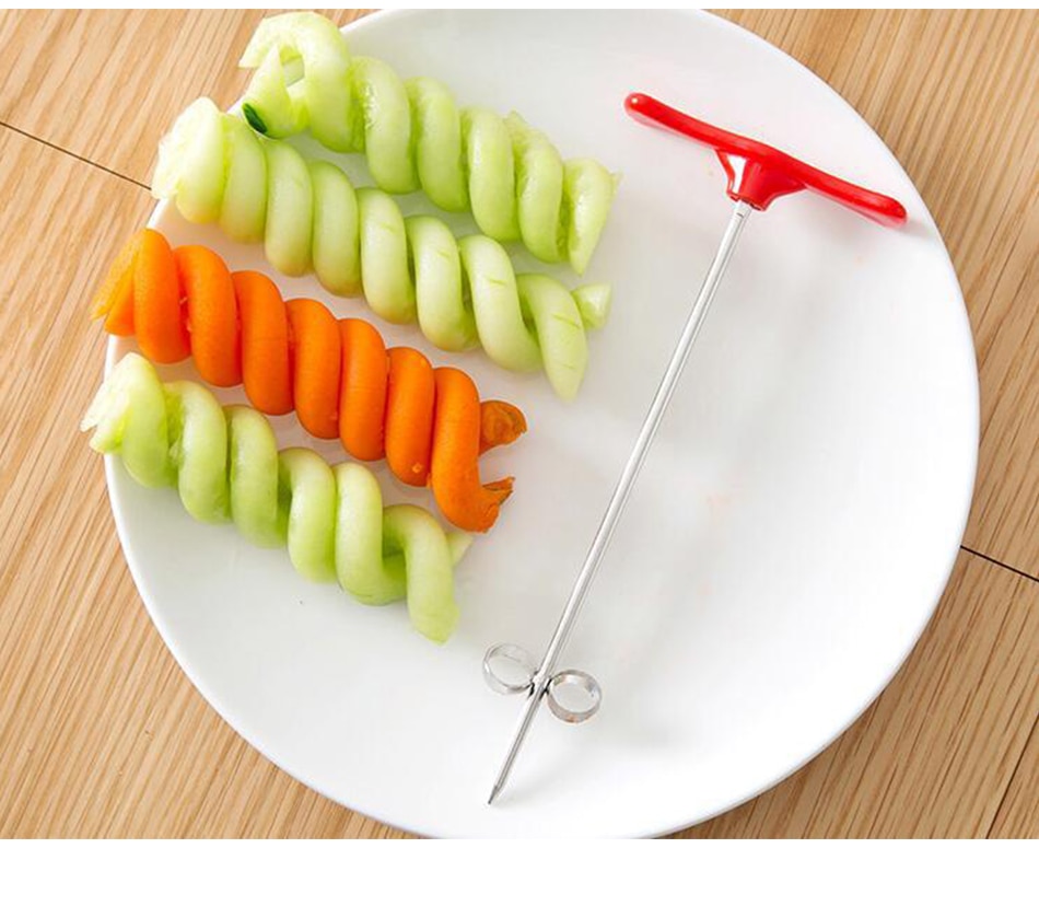 Vegetables Spiral Knife Potato Carrot Cucumber Chopper Easy Spiral Screw Slicer Cutter Spiralizer kitchen Accessories Gadgets