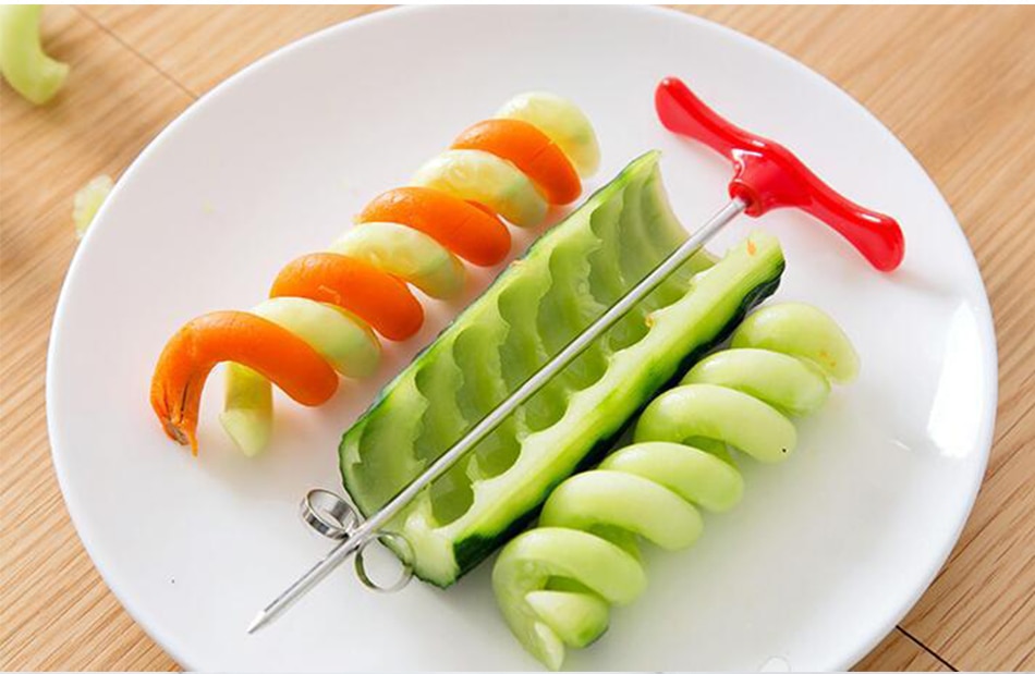 Vegetables Spiral Knife Potato Carrot Cucumber Chopper Easy Spiral Screw Slicer Cutter Spiralizer kitchen Accessories Gadgets