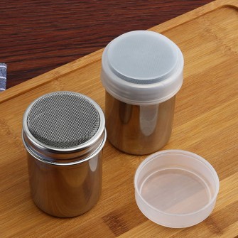 Stainless Steel Chocolate Shaker Icing Sugar Powder Flour Powder Cocoa Coffee Sifter Shakers with cover