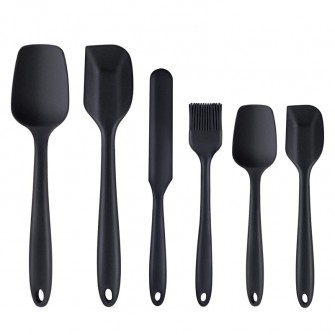 6 Piece Silicone Spatula Set Non-Stick Heat-Resistant Spatulas Turner for Cooking Baking Mixing Baking Tools