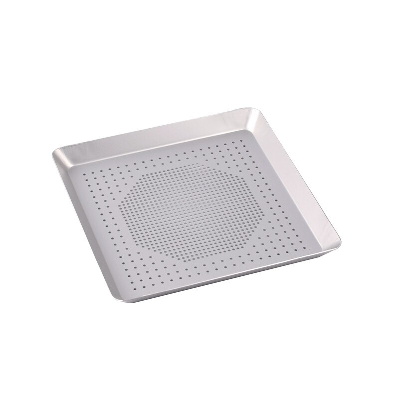 square Rectangle Pizza Baking Pan Nonstick Pizza hole tray Pan Steel Round Crispy Crust Pizza Oven Tray Perforated Bakeware Tool