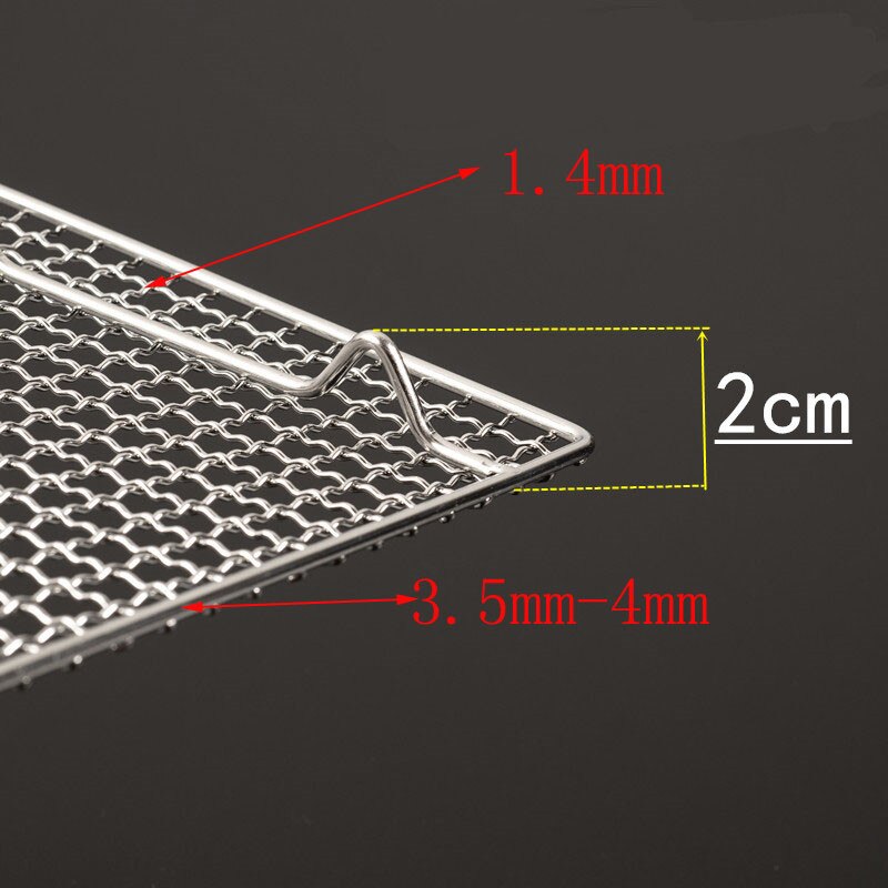 bbq meshes stainless steel barbecue net BBQ grill Mesh Rectangular Baking Tool with Foot Drainage Cake Drying Mesh Frame